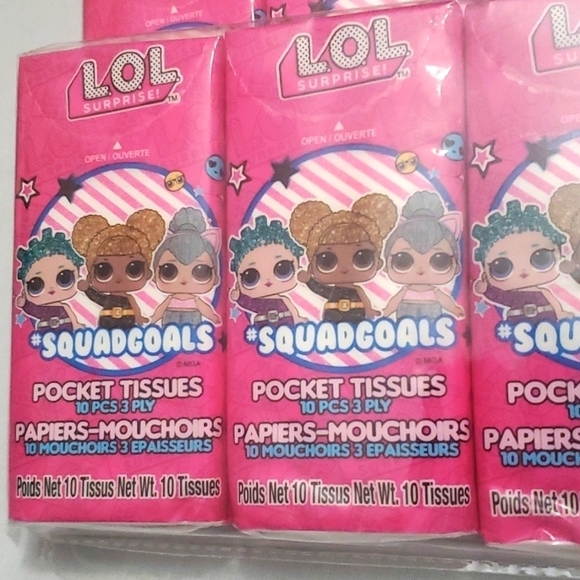 L.O.L Surprise! Pocket Tissues-3 (3 packs) - Picture 2 of 4